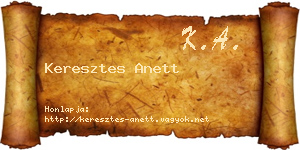 Keresztes Anett névjegykártya